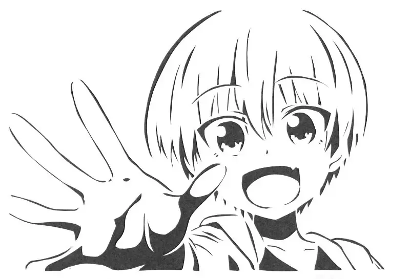 Hana Uzaki stencil