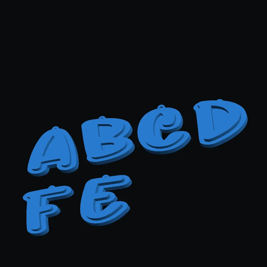Free Other STL Download - ABCDEFby Wacky 004