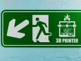 3D Printer Emergency Sign - Left Arrow Down-Left-7