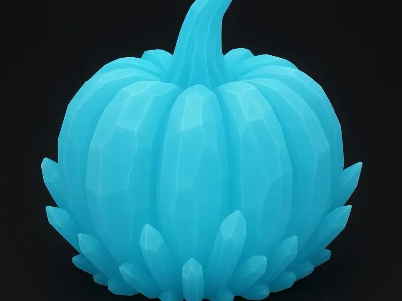 Crystal Pumpkin (low poly, no supports)