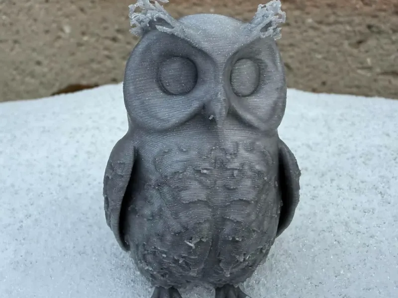 坐姿雪鸮