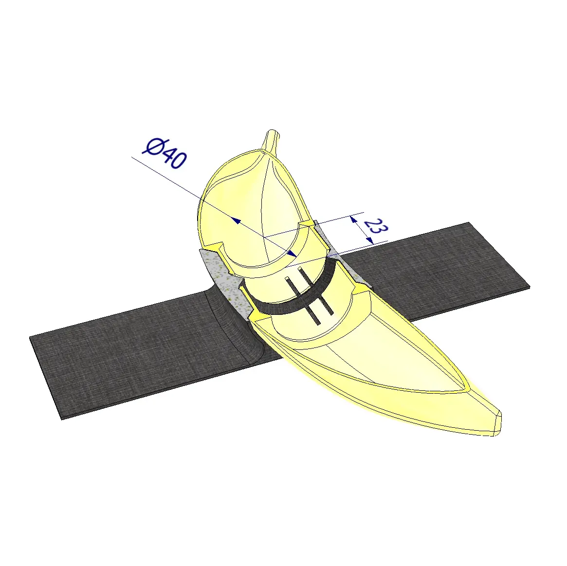 Banana tape lamp