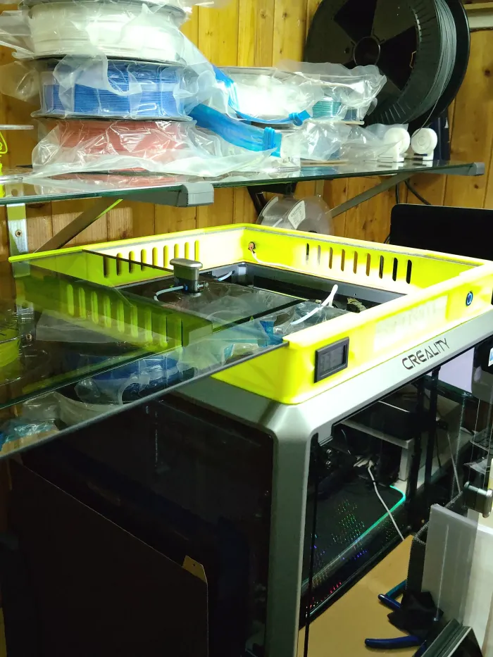 3D Printer Parts STL Download - Creality K1Max riser 50 mm. with led ...