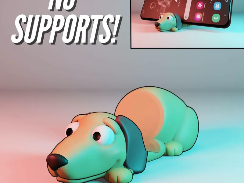Mini Cachorro Dachshund - Soporte para Celular