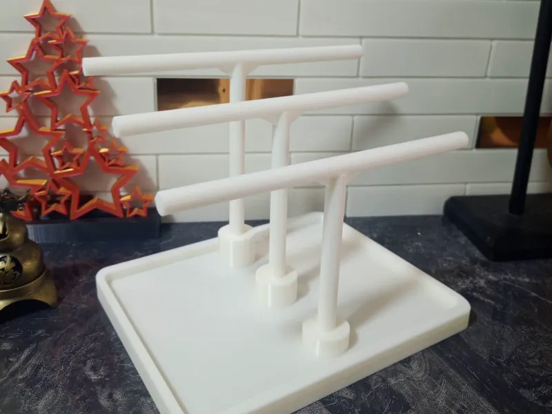 Compact Jewelry & Bracelet Display Stand 3-Tier