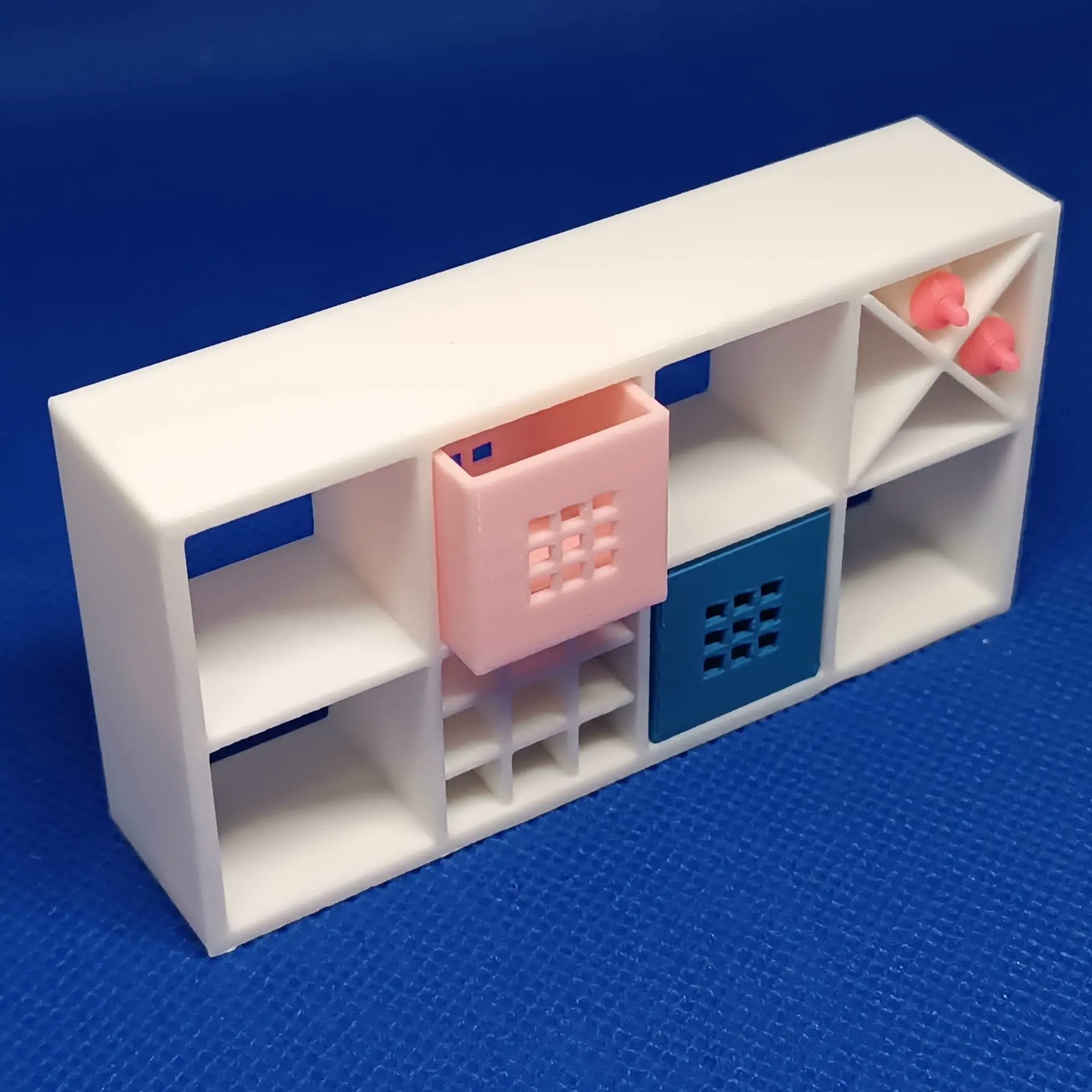 3D Printer Files | 3MF File | Mini Ikea Kallax Set (all pcs) for Doll House, Play Fun Toy
