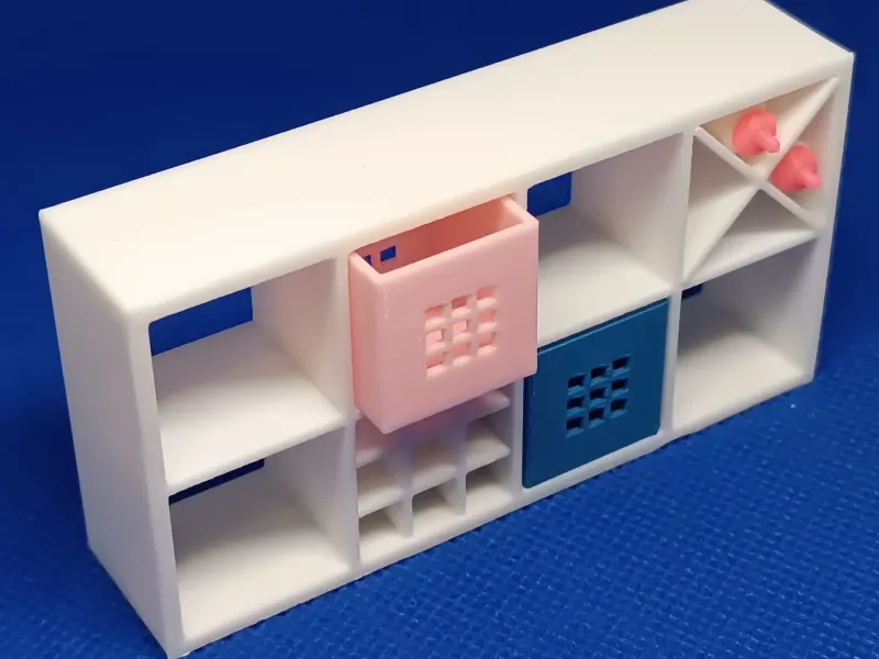 Set Mini Ikea Kallax (tutti i pezzi) per casa delle bambole, giocattolo divertente