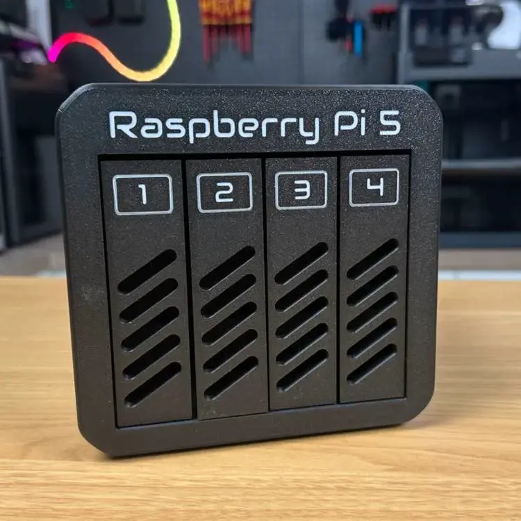 Raspberry Pi 5 based 4-Bay NAS