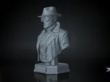 Spider-Noir Bust STL Marvel 3D Print Sculpture  Model-4