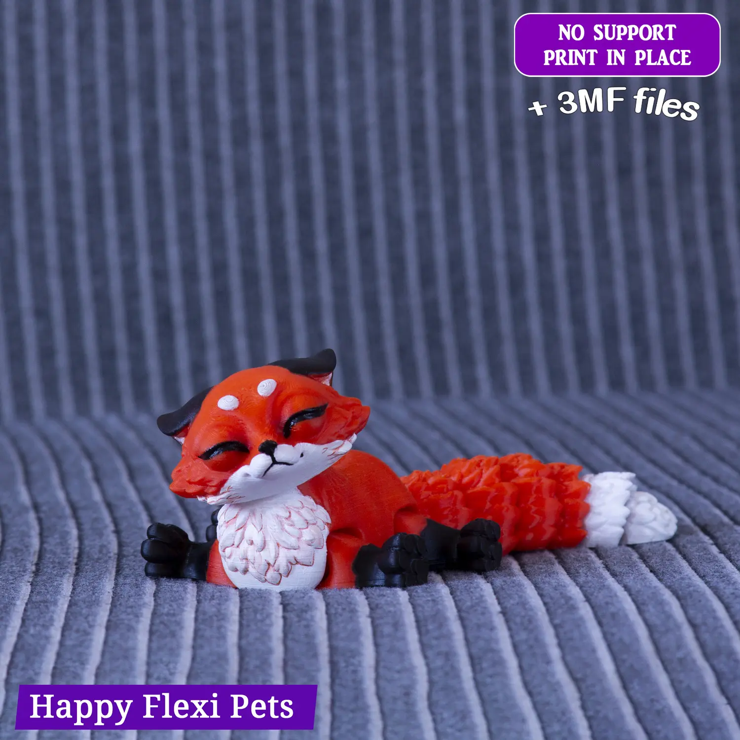 Шарнирная гибкая игрушка "Детеныш лисы" от Happy Flexi pets