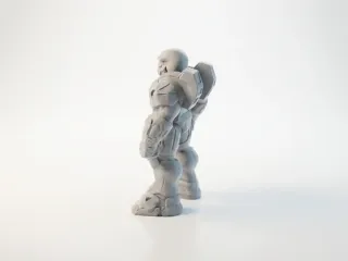 Buff Master Chief Figurine Gaming Collectible 3D Printable