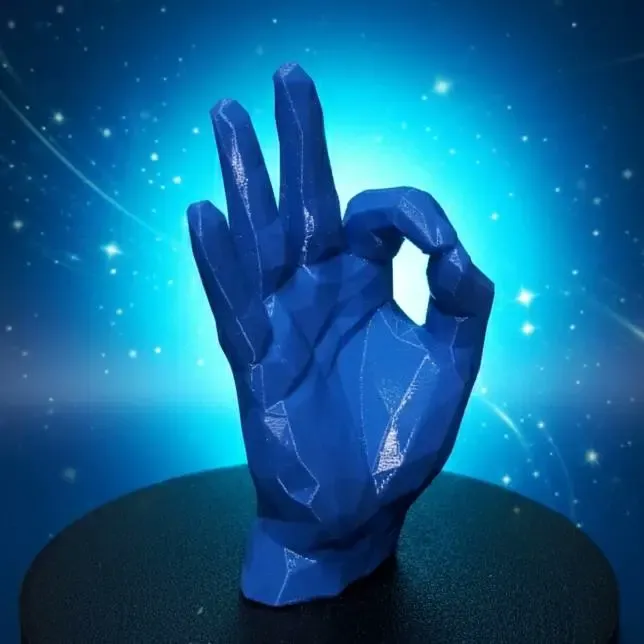 Low Poly Okay Hand, Ring Holder, Decor Paperweight