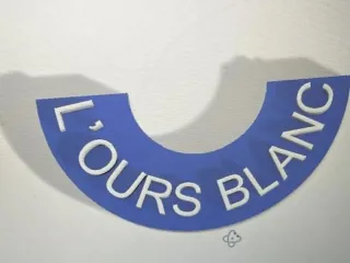 enseigne lours blanc
