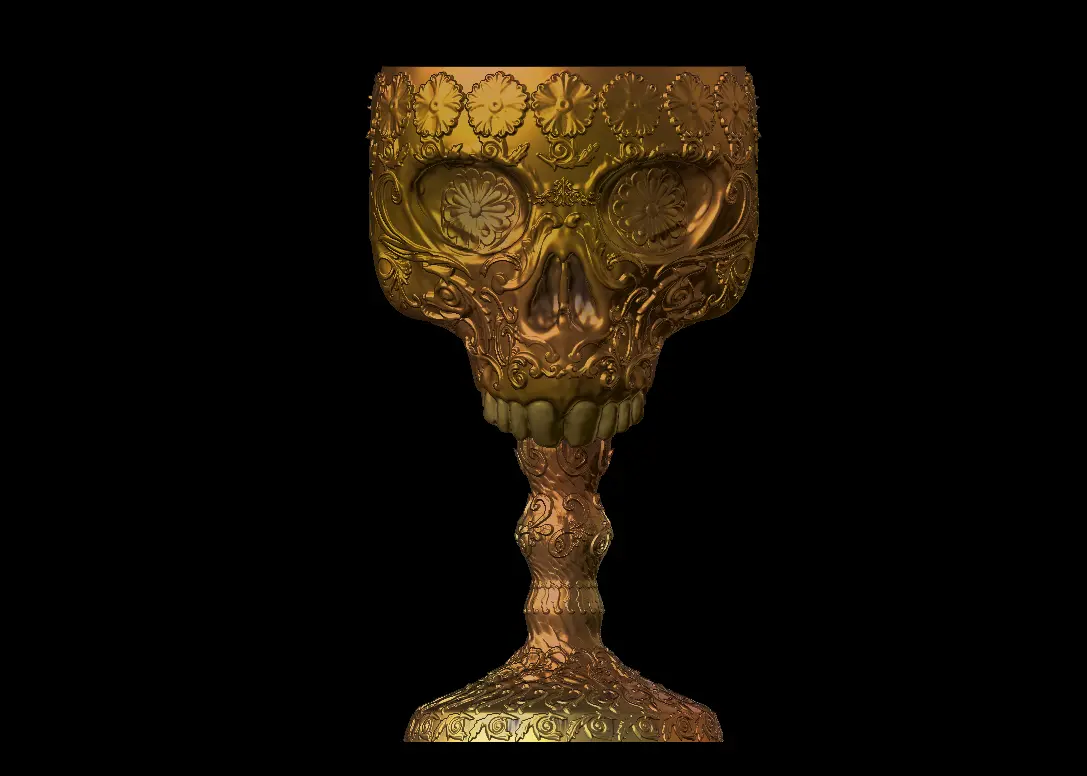 Ornamental Deluxe Skull Chalice