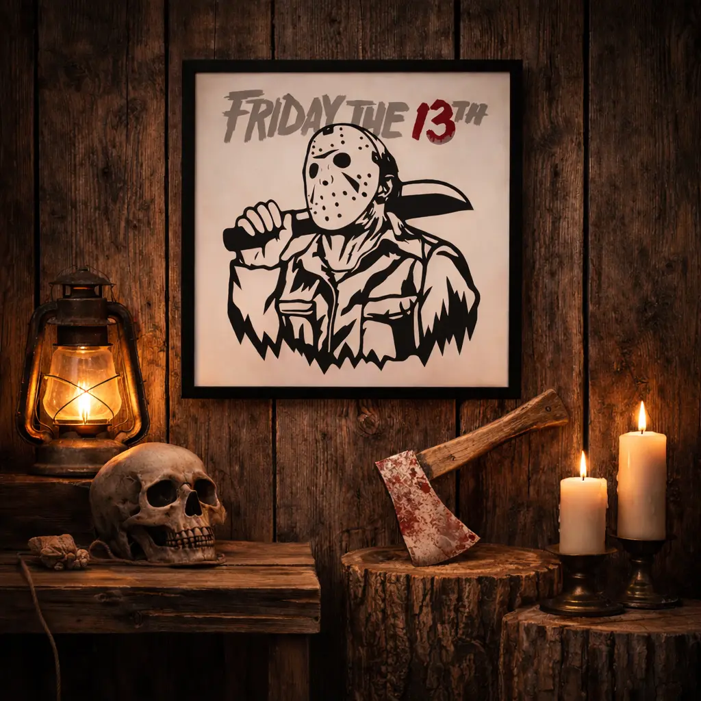 Friday the 13th – Jason Horror Wall Art (Framed)