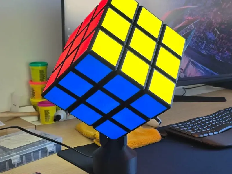 Lampada Cubo di Rubik