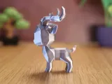 Low Poly Deer-2