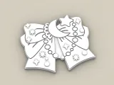 Badge Reel Topper Flat Back Magic bow-2