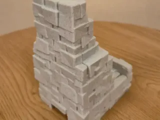 Stone Ruins Phone Stand –3D Printed Desk Stand with Charging