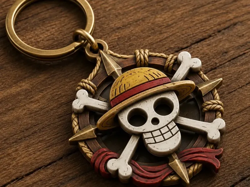 Chaveiro One Piece - Emblema Pirata Náutico