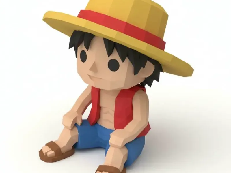 Luffy Chibi Figure 🏴‍☠️🍖