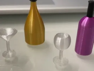 mini champagne bottle