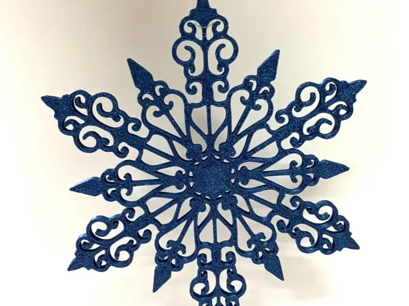 Flocon de neige bleu