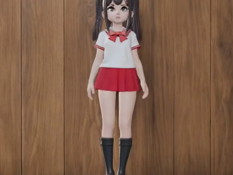 Anime School Girl