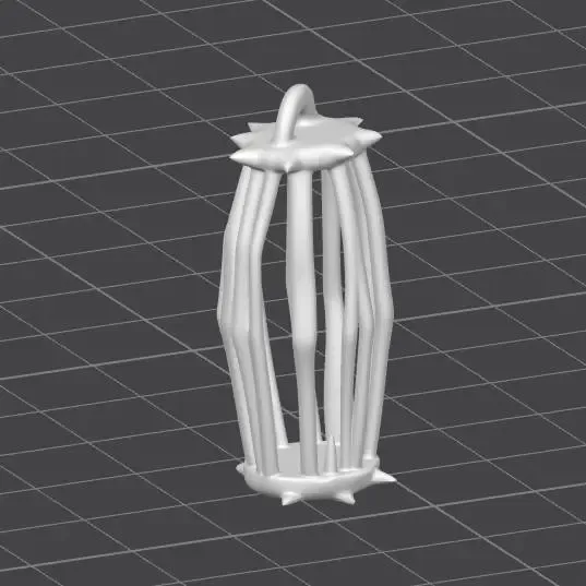 Snowy cage miniature