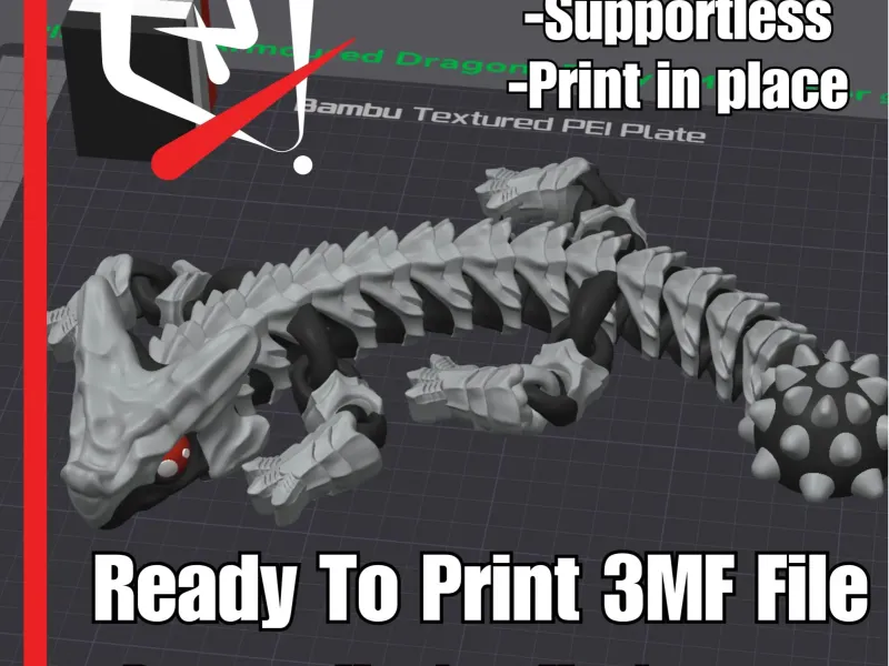 Articulated Armored Dragon -BABY— The Fortified Scaled Senti