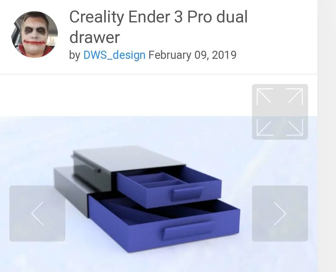 Creality Ender 3 Pro dual drawer