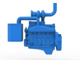 Engine of Pro Stock Pulling Tractor Scale 1:25-7