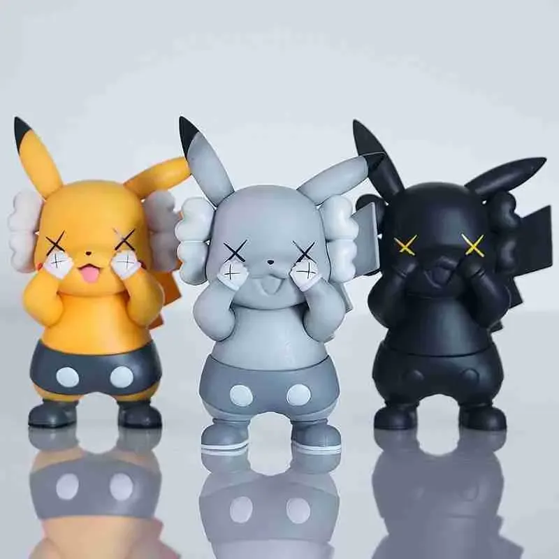 Kaws x Pikachu Art Toy Fan Art