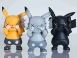 Kaws x Pikachu Art Toy Fan Art-0