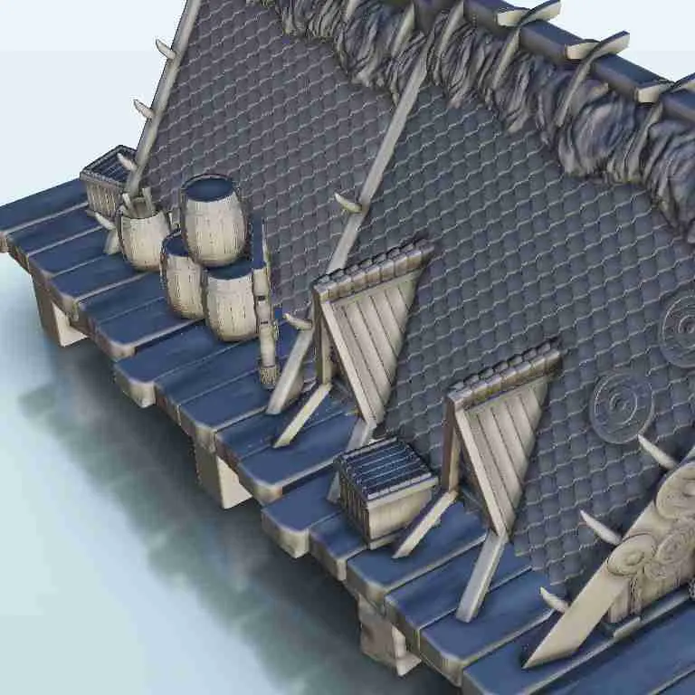 Viking huis 27 - decor middeleeuwse miniaturen warhammer