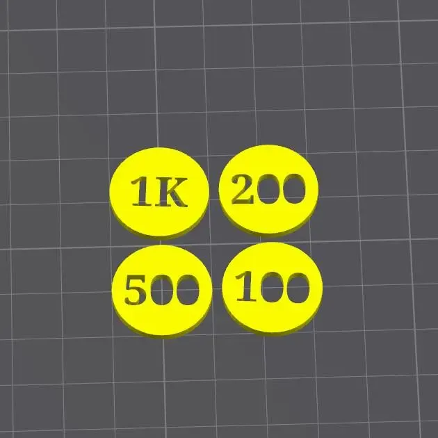 tokens, game chips