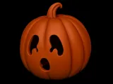 Cute Ghost Pumpkin Lantern STL-1