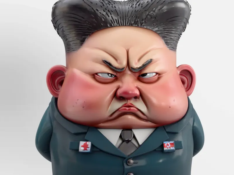 Kim Jong Un Fan Art Figure