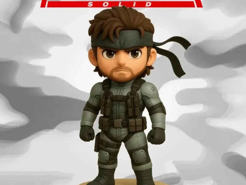 Snake Metal Gear Solid Chibi