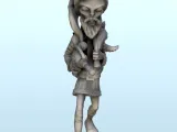 Alien Santa Claus with gun, beard and tentacle hood (17) (+-1