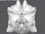 4 Kopf Wolf Statue, Hexa Design B-1