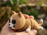 Knitted flexi Cat STL –  Cat Toy-1