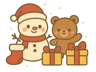 Navidad Kawaii – Ilustraciones Festivas Adorables