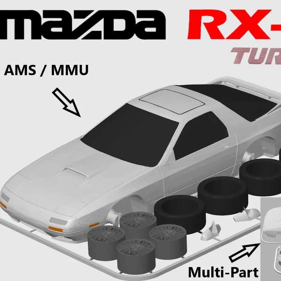 Mazda RX-7 Turbo II (FC3S) Kit Card (1:24 scale)