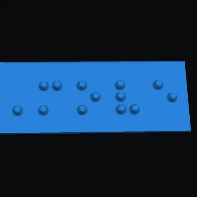 'MOVE' Braille Code 2 Instruction Button