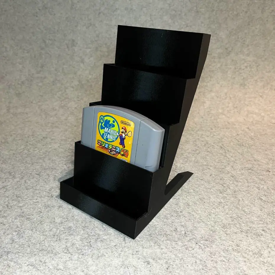 Display stand holder for 5 Nintendo 64 N64 games