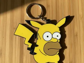 Keychain - Homer X Pikachu