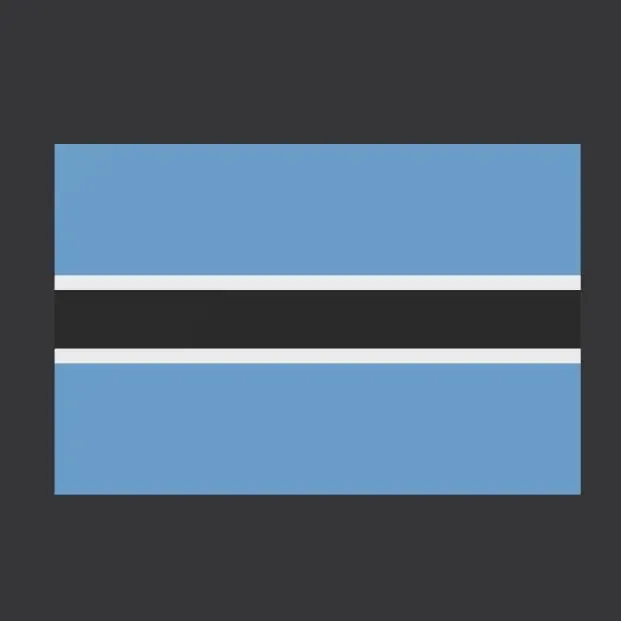 BW -  Botswana decoration Flag
