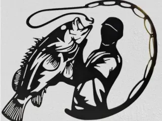Angler with fish
