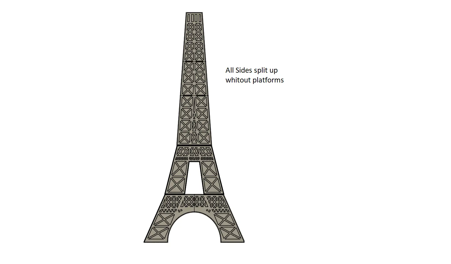 Eiffel Tower Gingerbread House Cookie Cutter